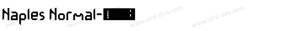 Naples Normal字体转换